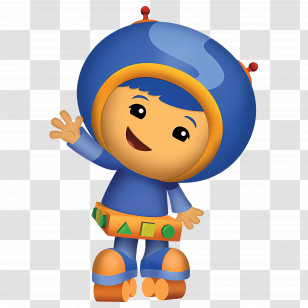 Cartoon Boy - Cheerful Cartoon Character In Blue Suit Transparent PNG
