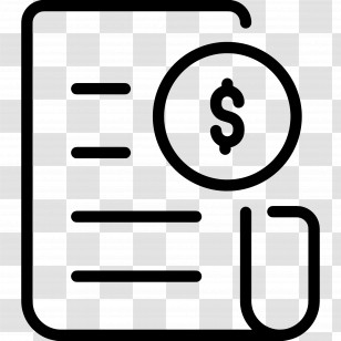 Dollar Bill - Invoice With Dollar Sign Transparent PNG