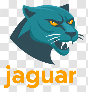 Jaguar Logo - Fierce Teal Jaguar Logo Transparent PNG