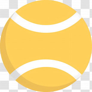 Tennis Ball - Yellow Tennis Ball Illustration Transparent PNG