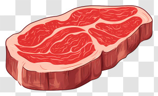 Raw Beef - Raw Steak Ready For Cooking Transparent PNG
