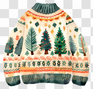 Ugly Sweater - Christmas Themed Sweater Transparent PNG