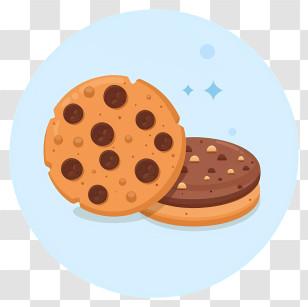 Chocolate Chip Cookies - Chocolate Chip Cookies Illustration Transparent PNG