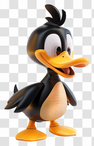Daffy Duck - Cartoon Black Duck Transparent PNG