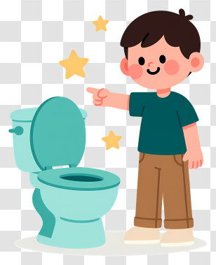 Toddler Potty Training Success Transparent PNG