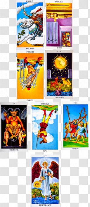 Rider-Waite Tarot Deck Fiction Book Playing Card - Poster - Art Transparent PNG