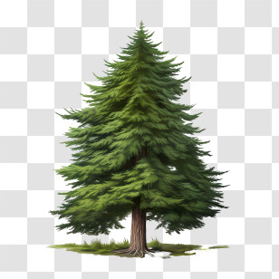 Evergreen Tree - Pine Tree In Forest Transparent PNG