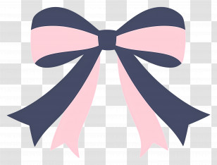 Birthday Ribbon - Pink And Blue Ribbon Bow Transparent PNG