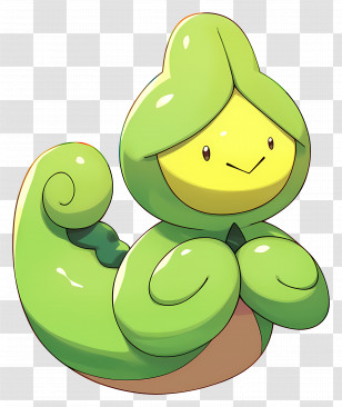 Budew - Cute Green Cartoon Character Transparent PNG
