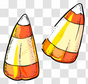 Candy Corn - Candy Corn For Halloween Festive Treats Transparent PNG