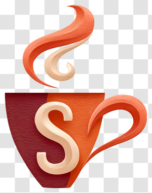 Teacup Logo - Stylized Coffee Cup S-logo Transparent PNG