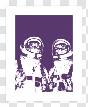 Space Cat Kitten Astronaut Desktop Wallpaper Transparent PNG