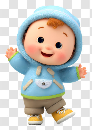 Infant Baby Boy - Happy Baby Cartoon Transparent PNG