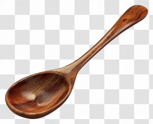 Wooden Spoon - Natural Wooden Serving Spoon Transparent PNG