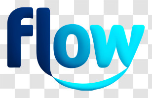 Flow Logo - Flow Blue Gradient Logo Transparent PNG