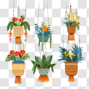 Hanging Plant With Pot - Beautiful Hanging Plants Transparent PNG