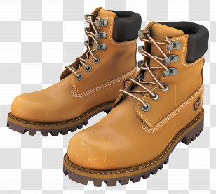 Work Boots - Durable Brown Boots For Outdoor Adventures Transparent PNG
