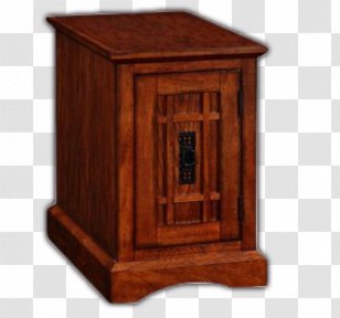 Table Mission Style Furniture Nightstand Cabinetry - Shelf - Wooden Coffee Transparent PNG