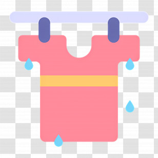 Hanging Cloth - Wet Shirt Hanging For Drying Transparent PNG