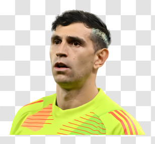 Emi Martinez - Soccer Player In Yellow Jersey Transparent PNG