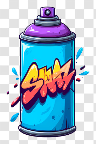 Spray Paint - Colorful Spray Paint Can Transparent PNG