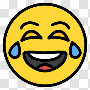 Laugh Emoji - Laughing Emoji Illustration Transparent PNG