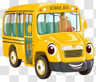 Here Comes The Bus! School Bus Clip Art - Yellow Transparent PNG