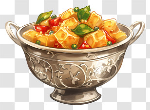 Panchamrit - Vegetable Dish In Bowl Transparent PNG