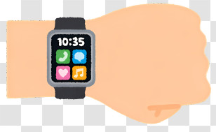 Icon Smart Watch Integrated Smartphone Make Calls Send Text Messages Transparent PNG