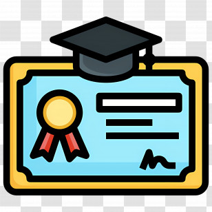 Certificate Degree University - Graduation Certificate Illustration Transparent PNG