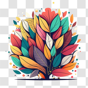 Autumn Tree Leaf - Colorful Autumn Leaves Transparent PNG