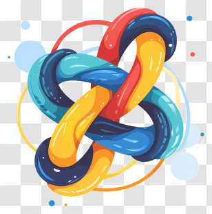 Rope - Colorful Knot Abstract Art Transparent PNG