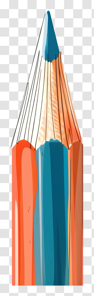 Pencil - Red And Blue Colored Pencil Transparent PNG