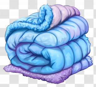 Blanket - Cozy Folded Blanket Transparent PNG