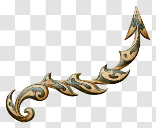 Fancy Arrow - Ornate Decorative Arrow Transparent PNG
