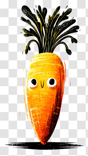 Carrot Logo - Smiling Carrot Cartoon Illustration Transparent PNG
