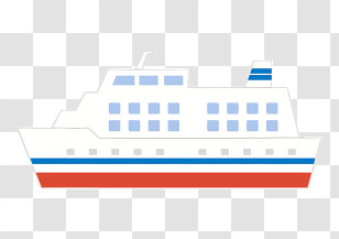 Icon - Ferry Boat Illustration In Simple Style Transparent PNG