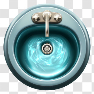 Sink Top View - Cartoon Sink With Water Transparent PNG