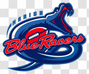 Marion Blue Racers Logo - Blue Racers Sports Logo Transparent PNG
