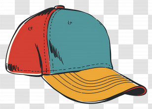 Cap - Colorful Cap Illustration Transparent PNG