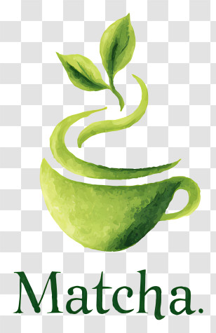 Matcha Tea Logo - Matcha Green Tea Logo Transparent PNG
