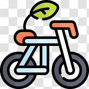 Sustainability - Eco-Friendly Bicycle Cartoon Illustration Transparent PNG