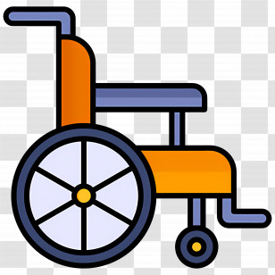 Wheelchair - Wheelchair Illustration In Cartoon Style Transparent PNG
