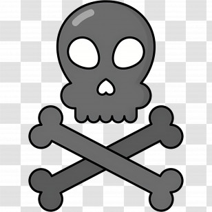 Poison Symbol - Skull With Crossbones Illustration Transparent PNG