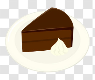 Food - Chocolate Cake Slice Delight Transparent PNG