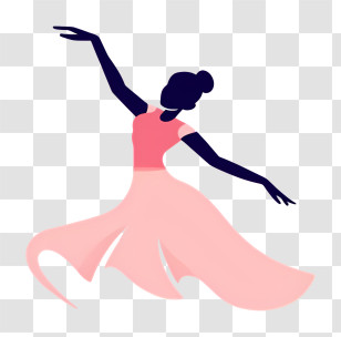 Dancer - Silhouette Of Ballet Dancer Transparent PNG