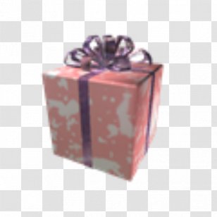 Orange Ribbon Gift Wrapping Box Transparent Png - roblox present png