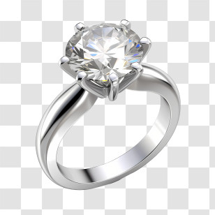 Diamond Ring - Elegant Diamond Ring Design Transparent PNG