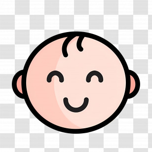 Baby Boy - Adorable Smiling Baby Face Icon Transparent PNG