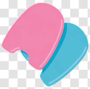 Sport Elements - Pink And Blue Swimming Caps For Water Activities Transparent PNG